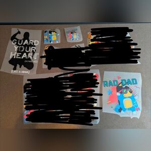 Bluey direct to film transfers Bingo Dance Mode dad mum friends iron on decal